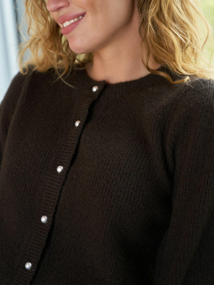 Nuna Knit Cardigan Brown