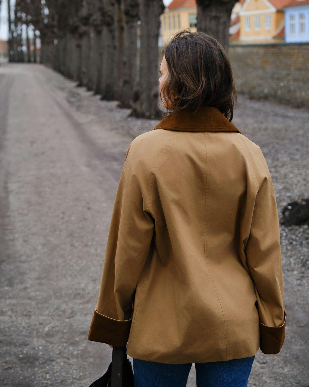 Anastacia Cord Jacket Dark Tan