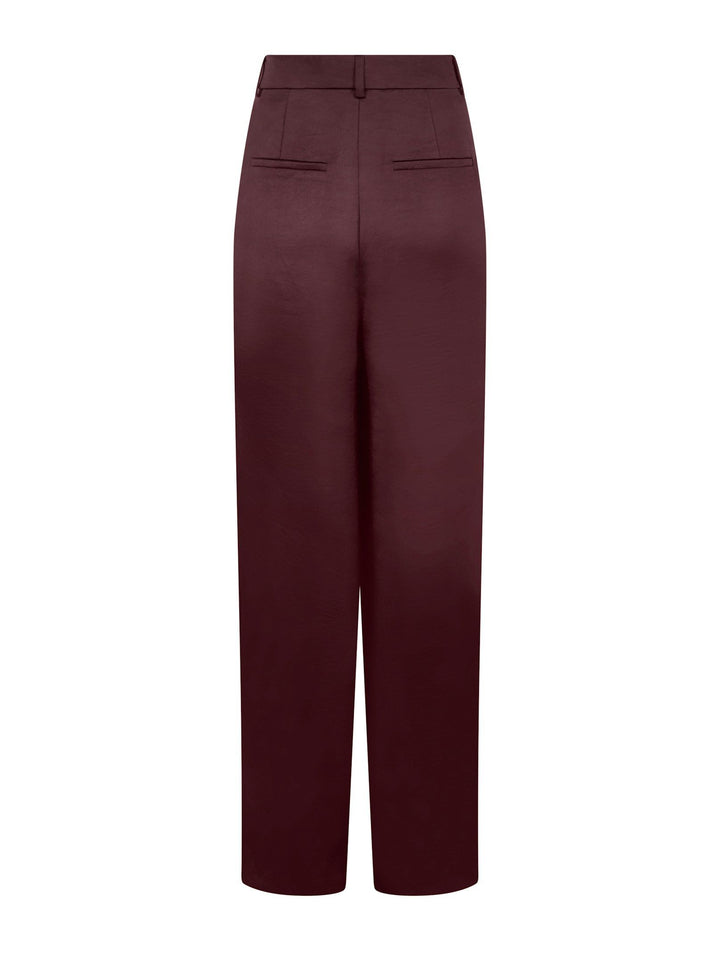 Emmett Heavy Sateen Pants Burgundy