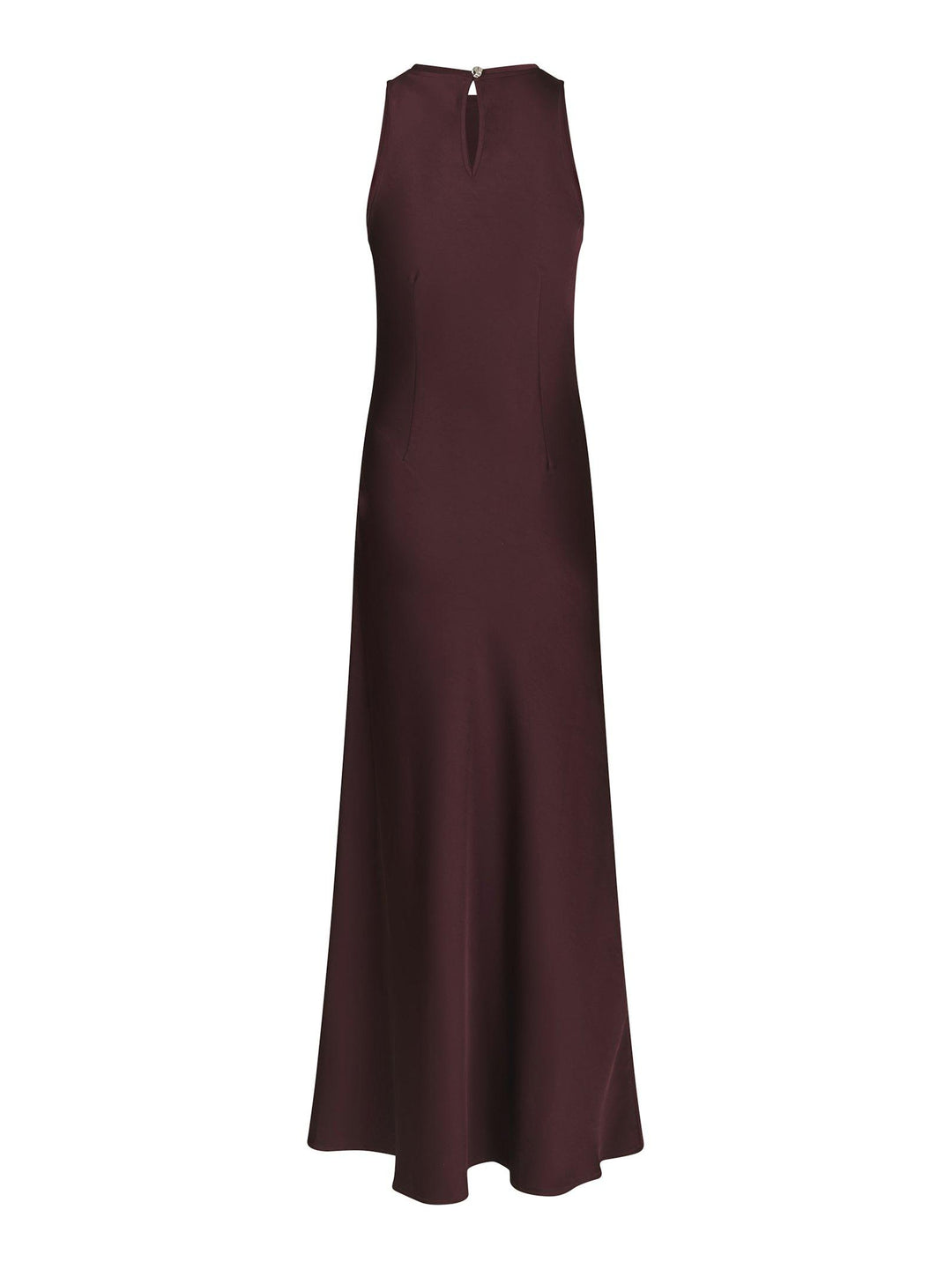 Celinie Heavy Sateen Dress Burgundy