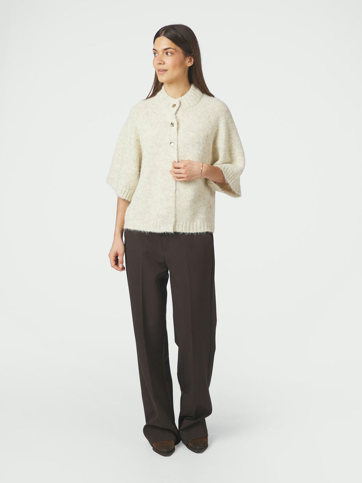 Benuta Fluffy Knit Cardigan Ivory