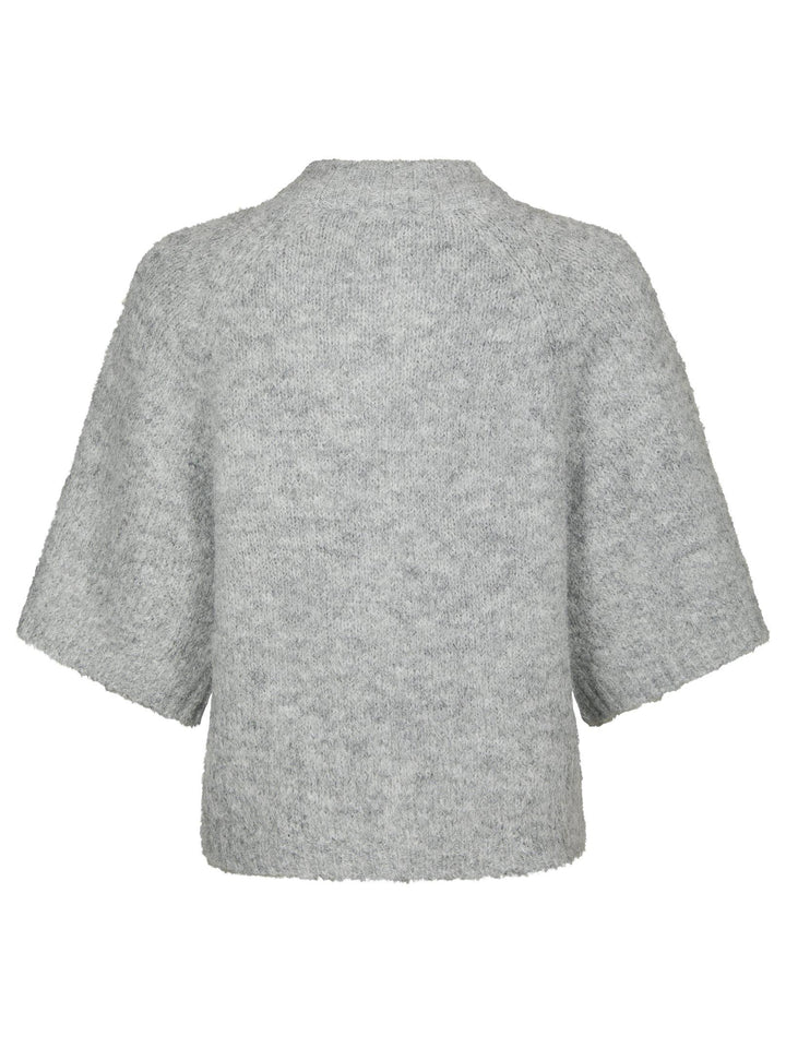 Benuta Fluffy Knit Cardigan Grey Melange