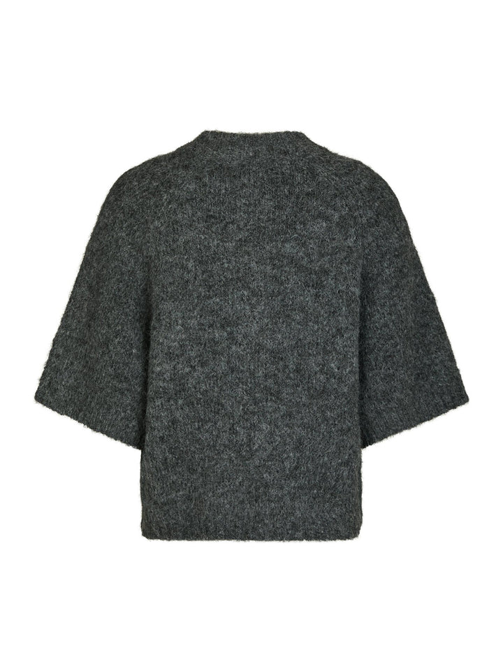 Benuta Fluffy Knit Cardigan Antracit Melange