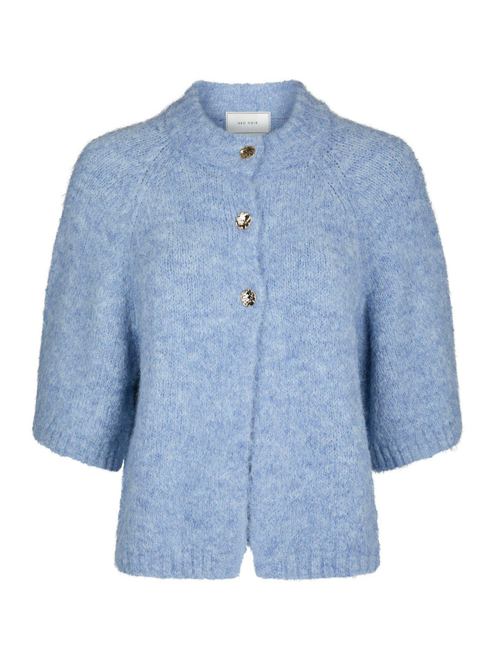 Benuta Fluffy Knit Cardigan Dusty Blue