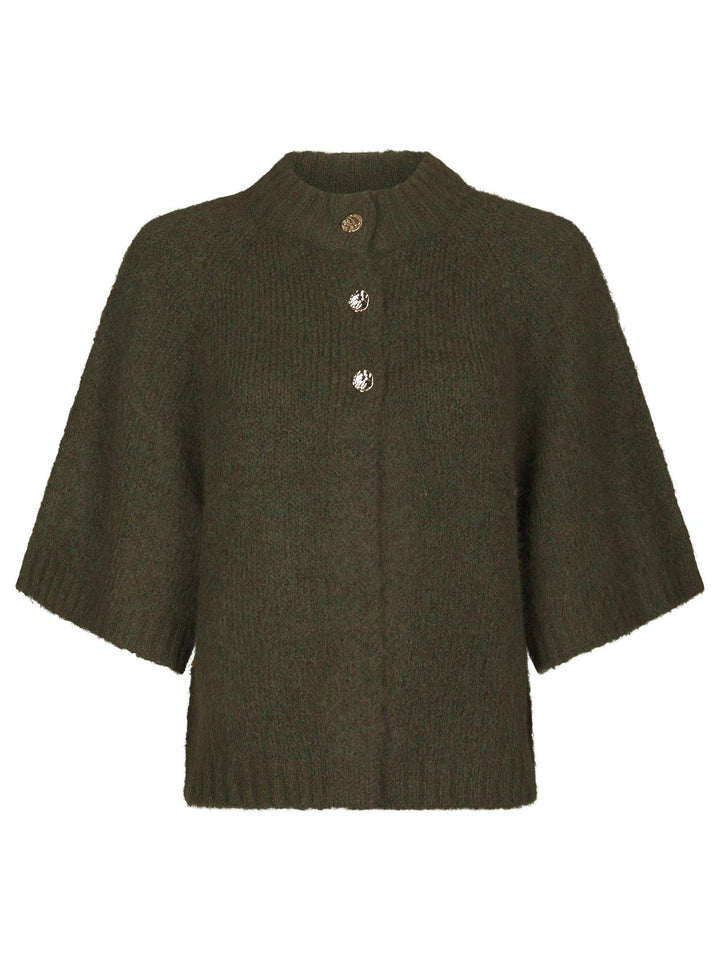 Benuta Fluffy Knit Cardigan Army