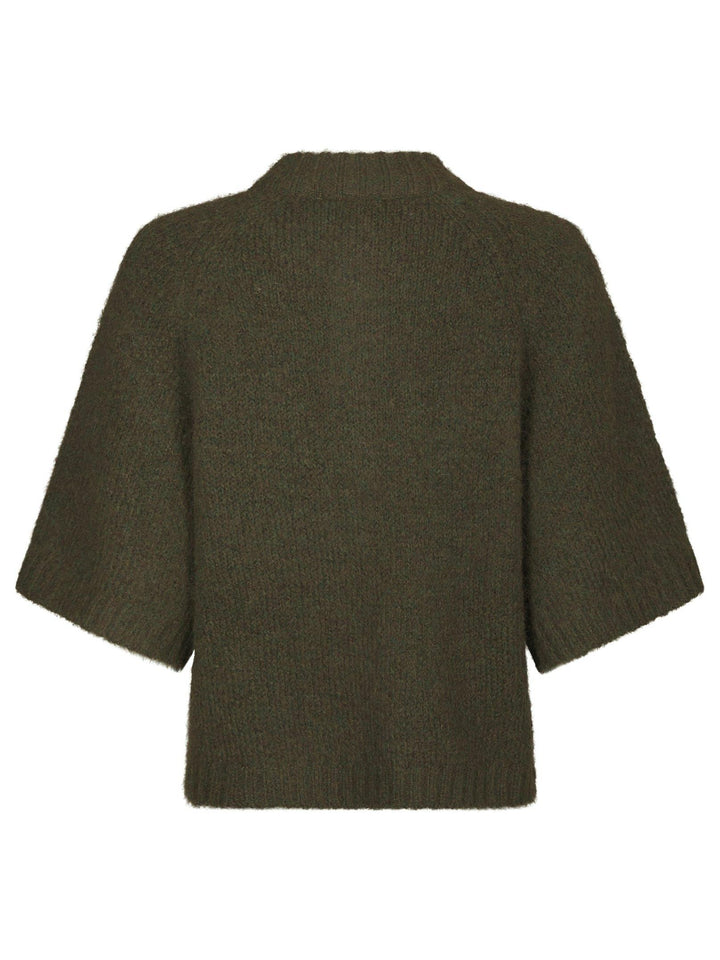 Benuta Fluffy Knit Cardigan Army