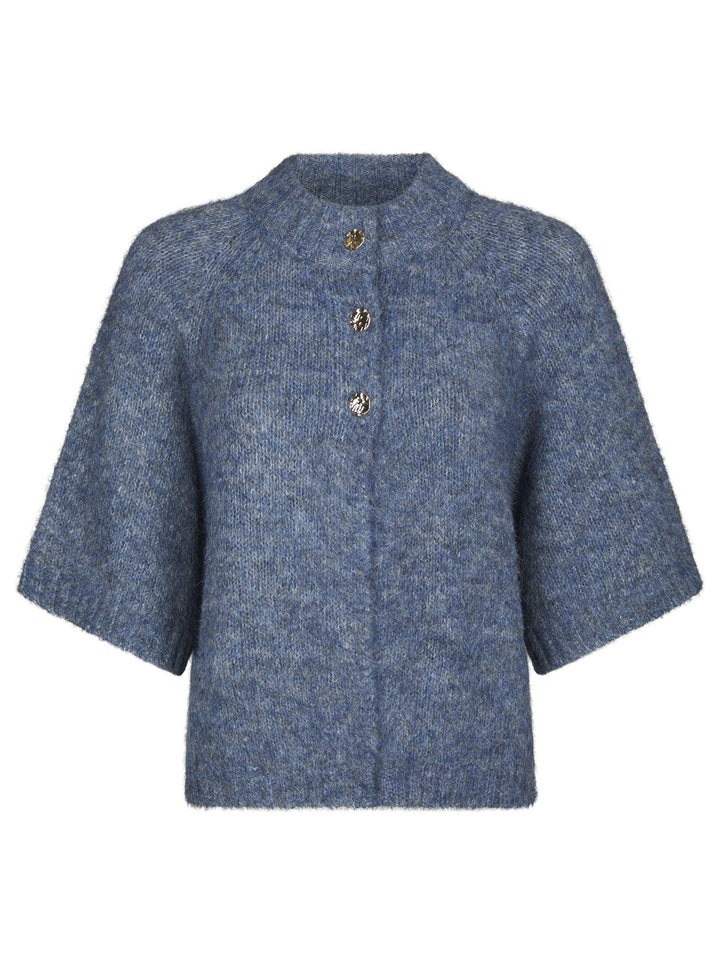 Benuta Fluffy Knit Cardigan Smoke Blue