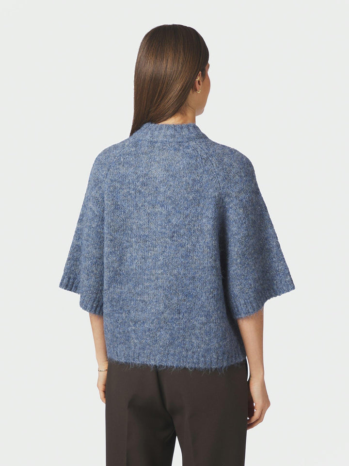 Benuta Fluffy Knit Cardigan Smoke Blue