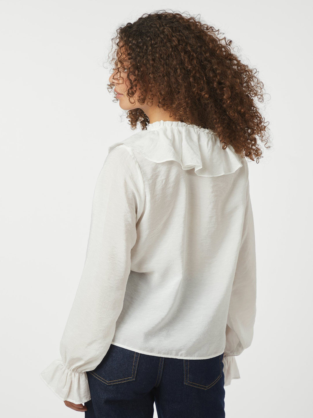 Aminea Ruffle Blouse White