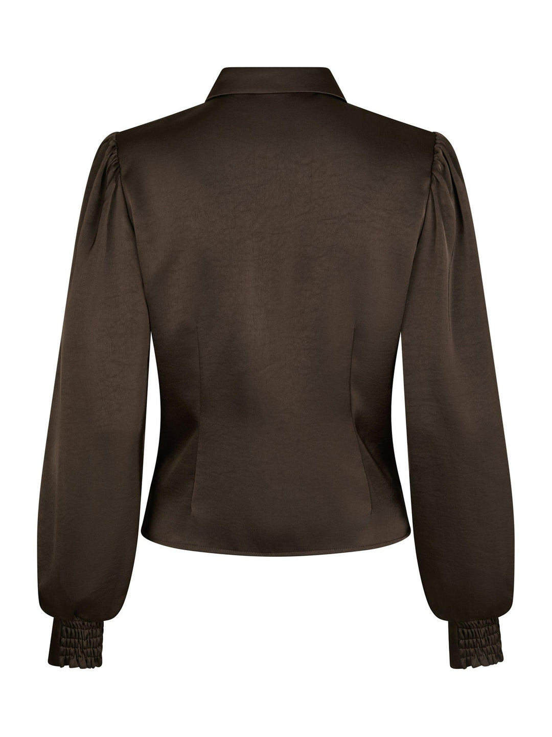 Fransala Heavy Sateen Shirt Dark Brown