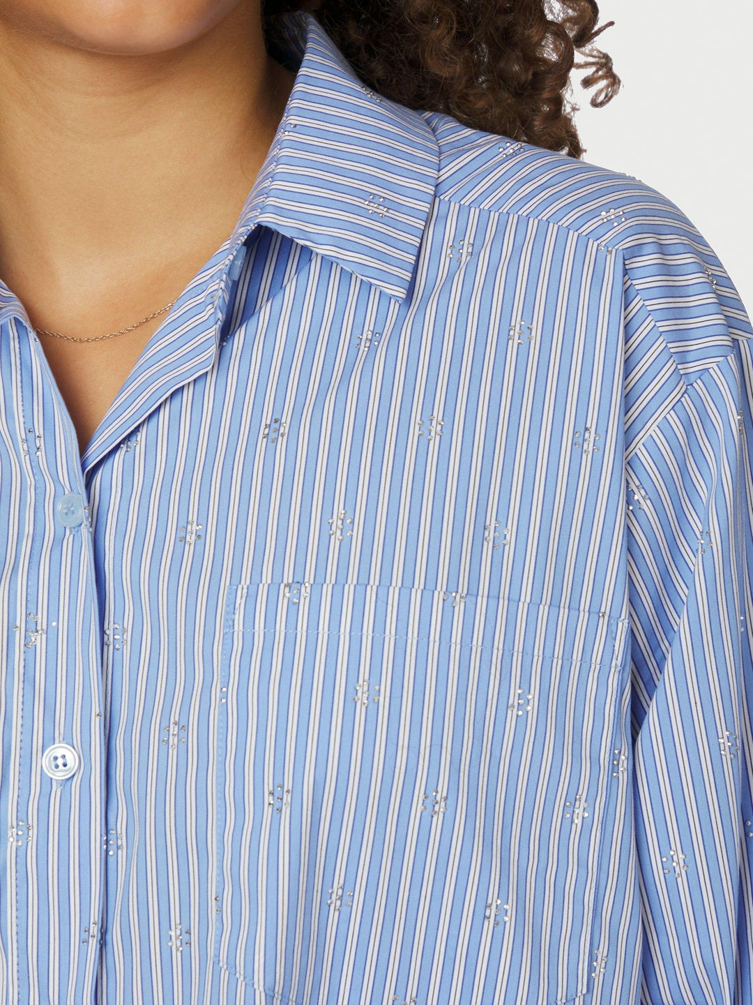 Dalma Decoration Shirt Light Blue