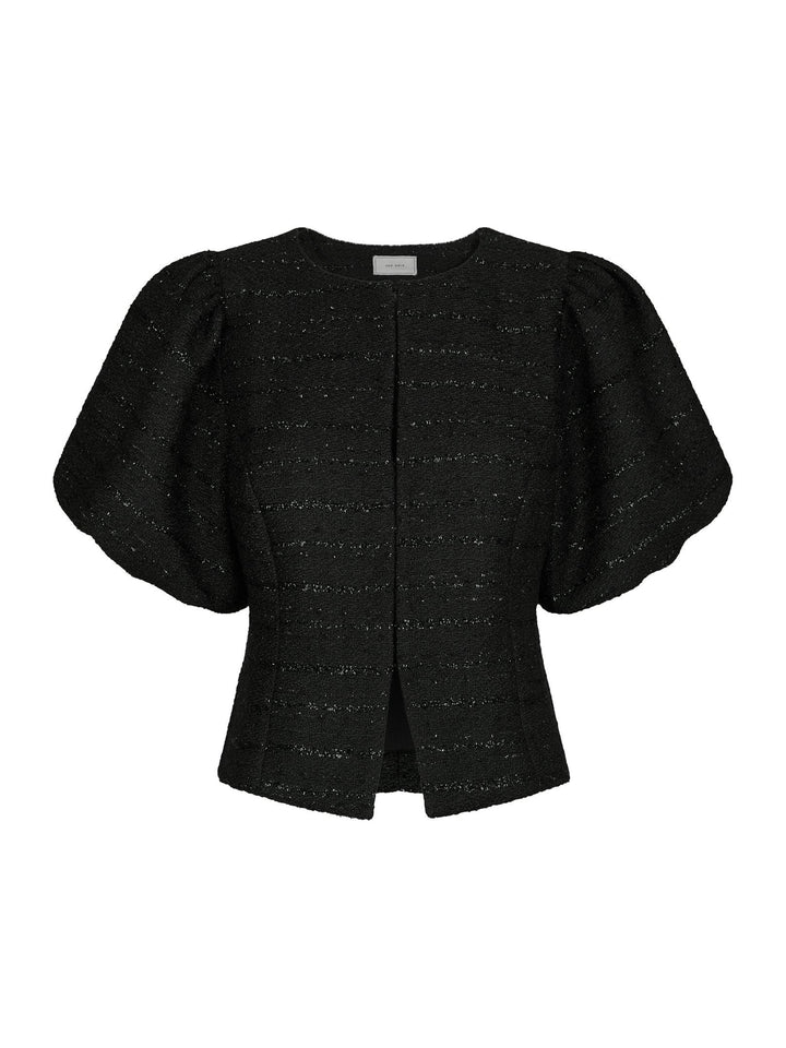 Anela Boucle Blouse Black