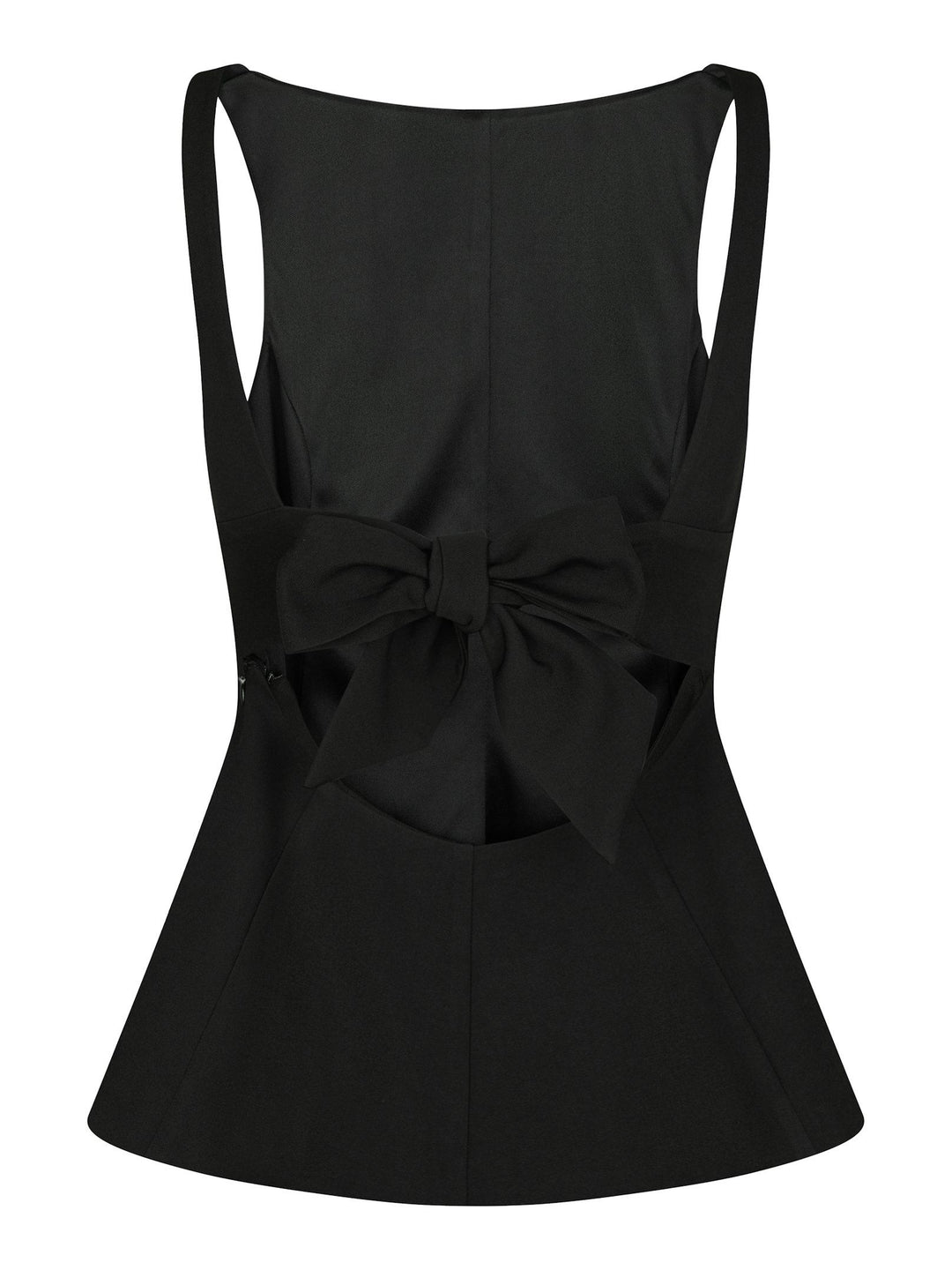 Agape Structure Tie Top Black