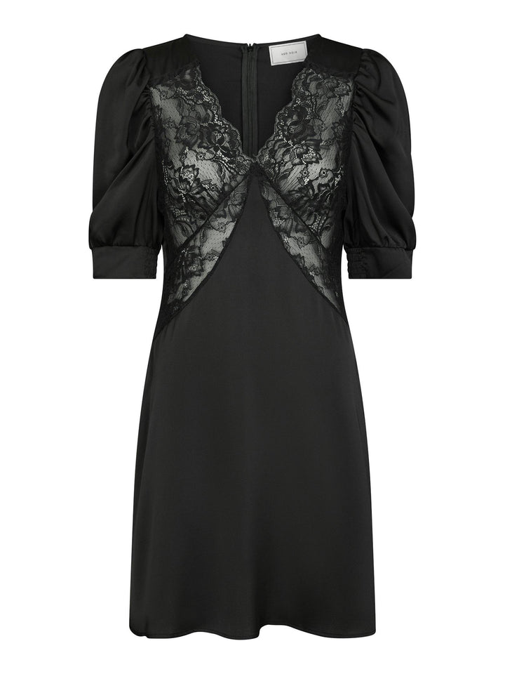 Alfia Lace Dress Black