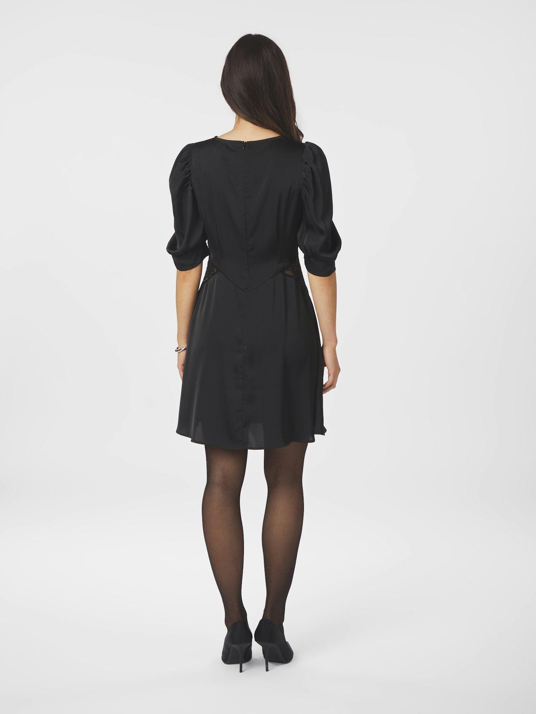 Alfia Lace Dress Black