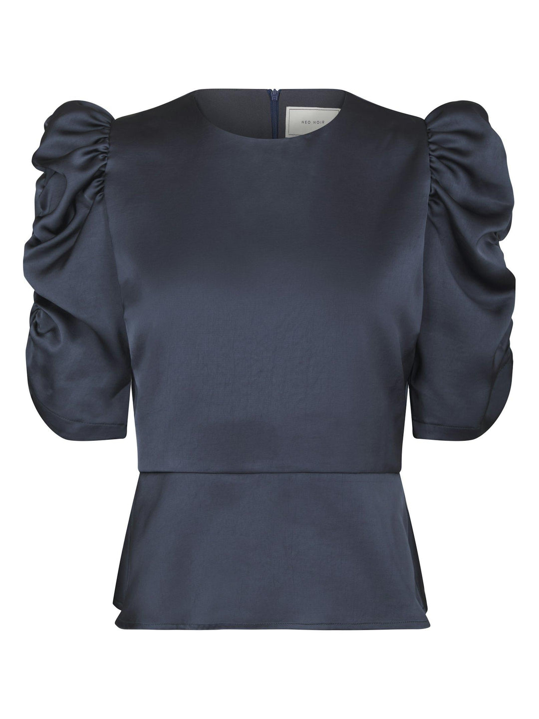 Benua Heavy Sateen Blouse Midnight Blue
