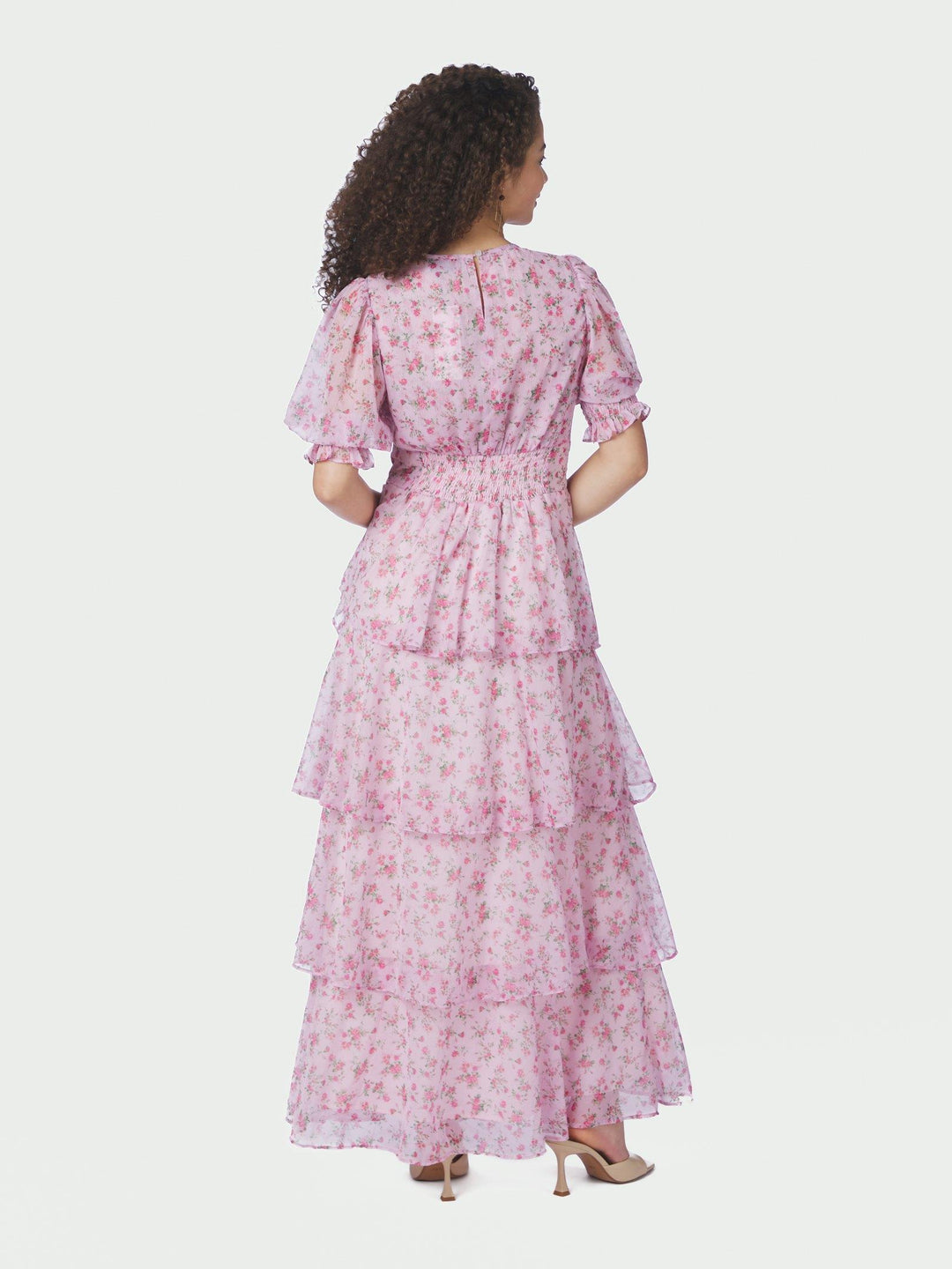 Sable Meadow Printed Dress Light Pink