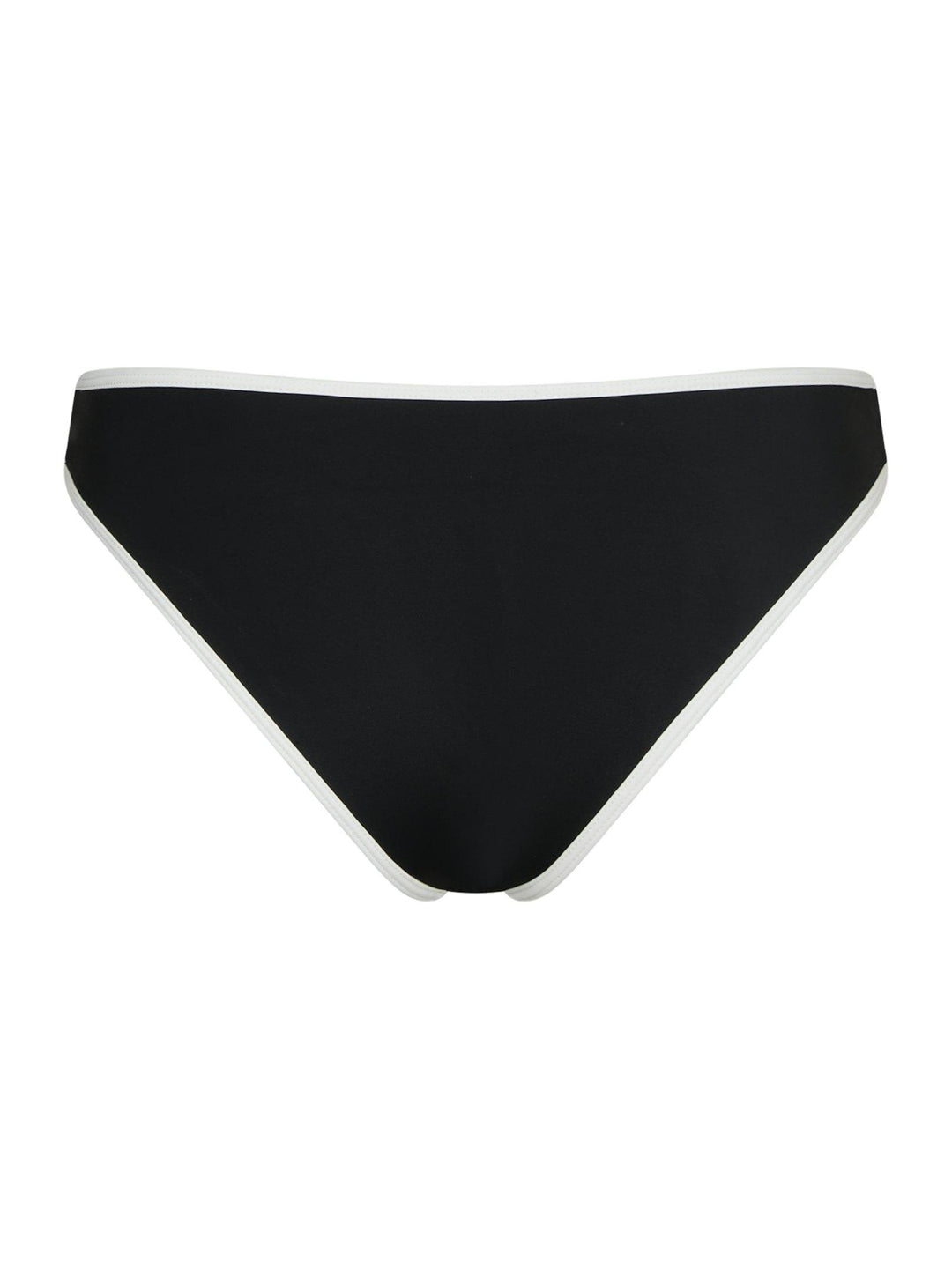 Jovita Solid Contrast Bikini Brief Black/White