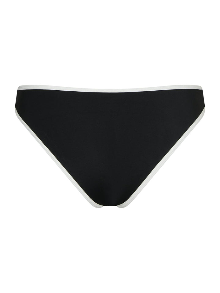 Jovita Solid Contrast Bikini Brief Black/White