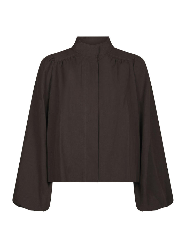 Tirsa Twill Jacket Dark Brown