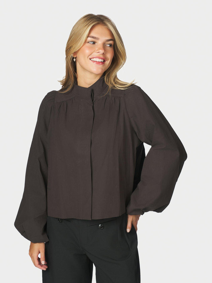 Tirsa Twill Jacket Dark Brown