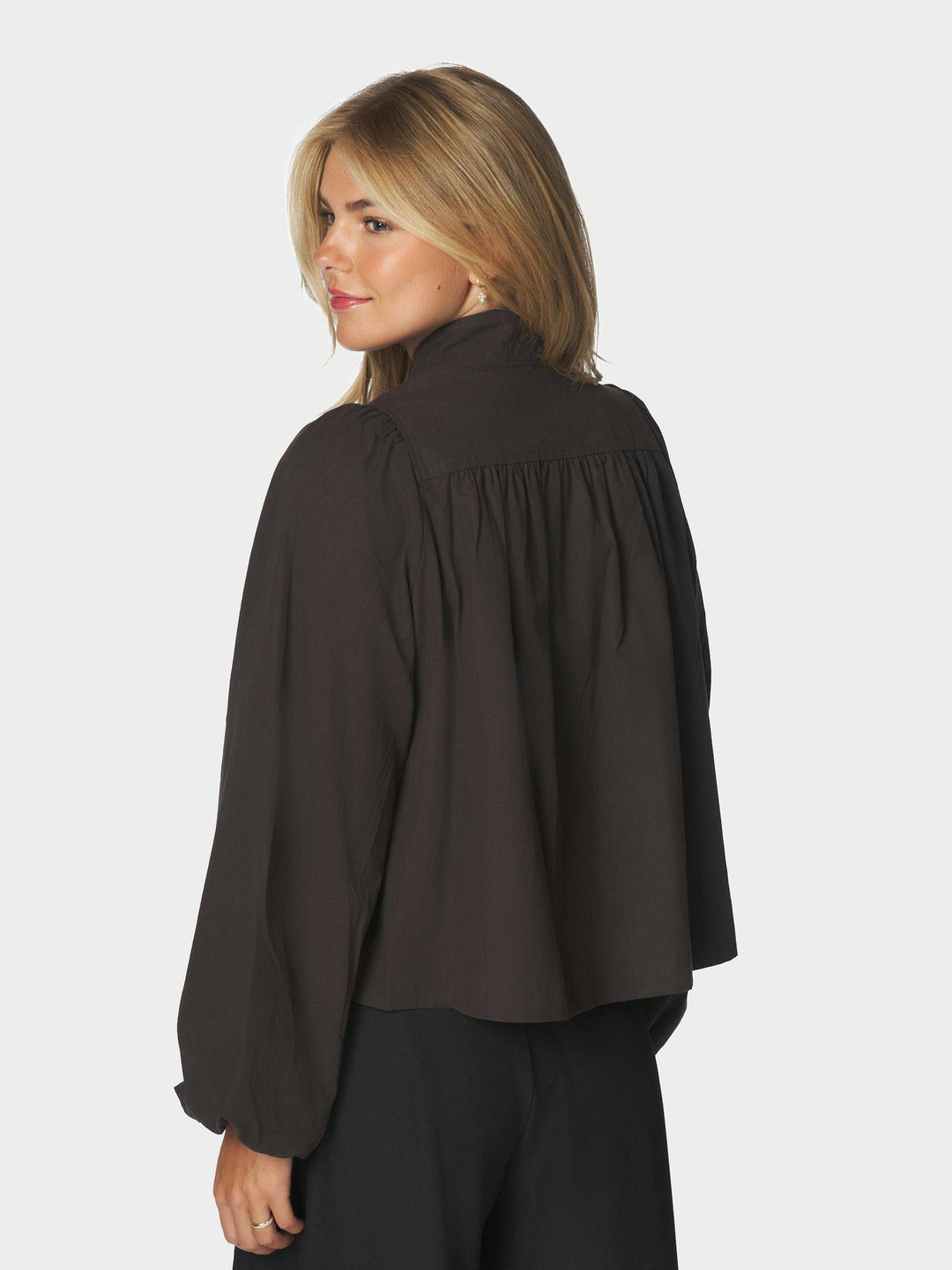 Tirsa Twill Jacket Dark Brown