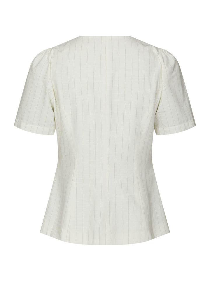 Jules Summer Stripe Blouse Taupe Stripe