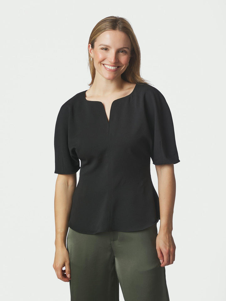 Josine Crepe Blouse Black