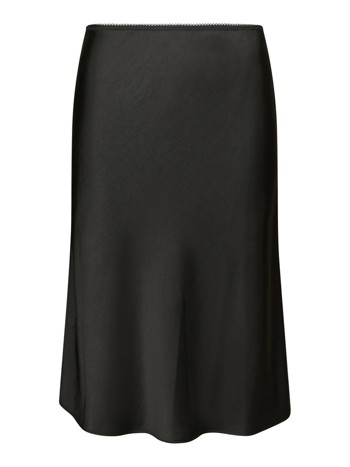 Mindie Heavy Sateen Skirt Black