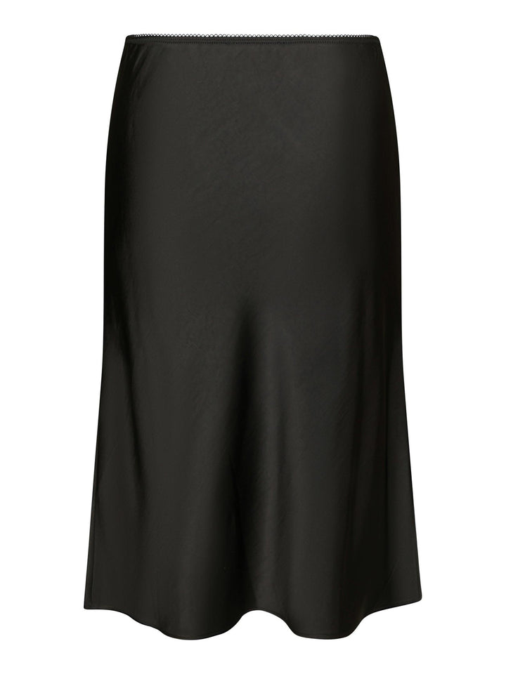 Mindie Heavy Sateen Skirt Black