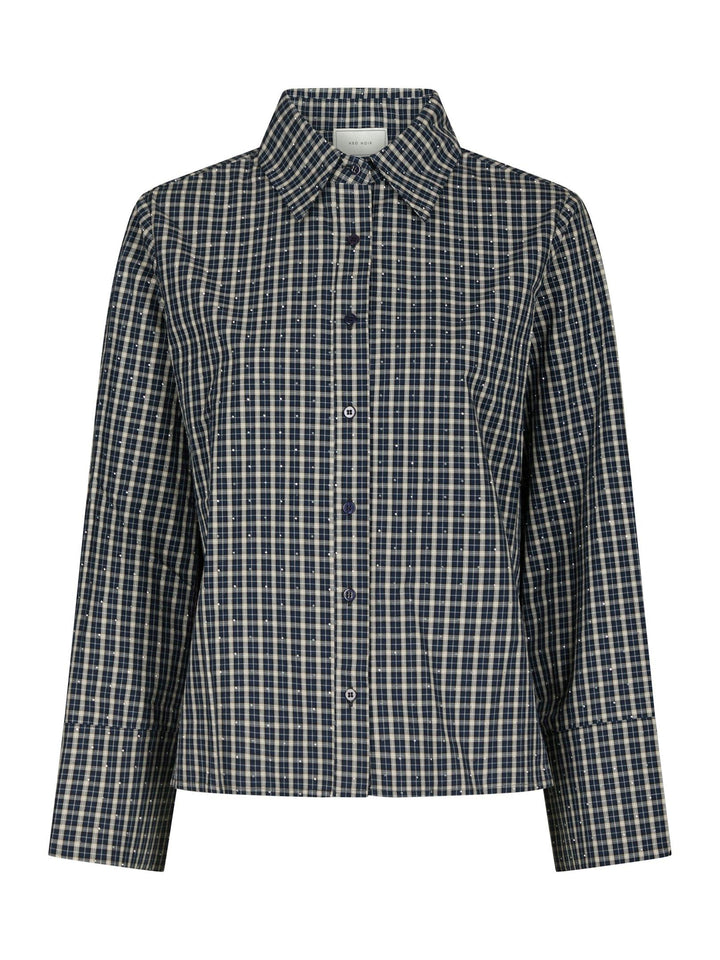 Drew Check Bedaz Shirt Dark Blue