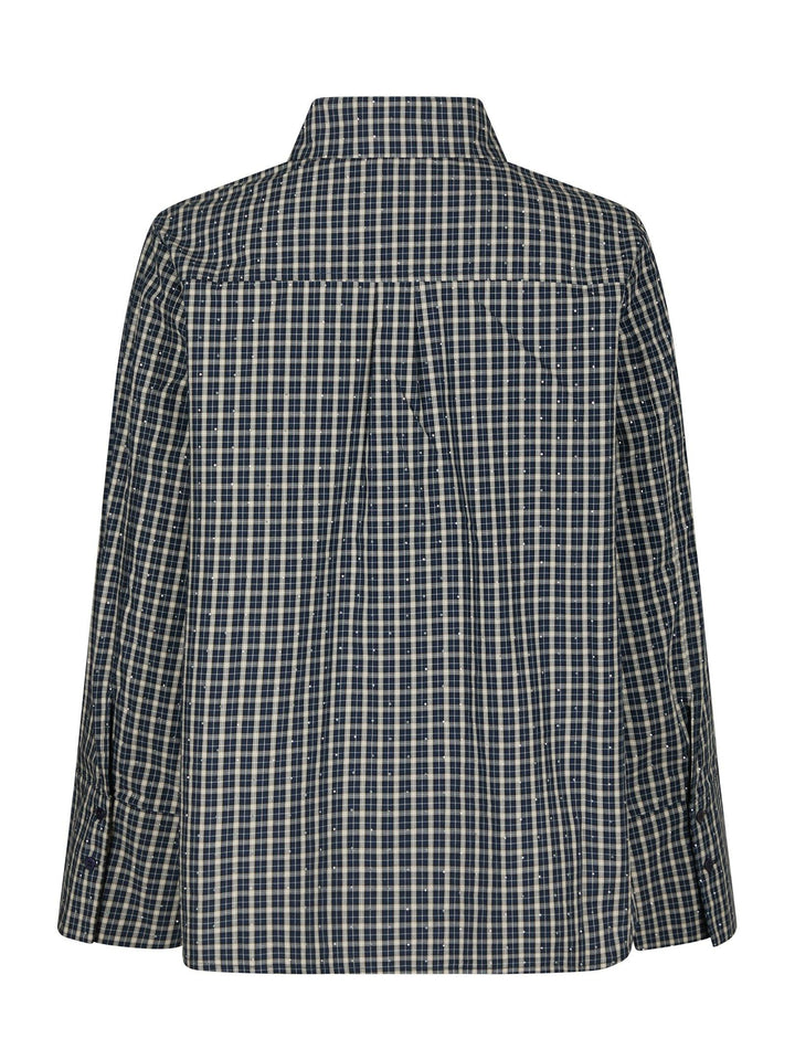 Drew Check Bedaz Shirt Dark Blue