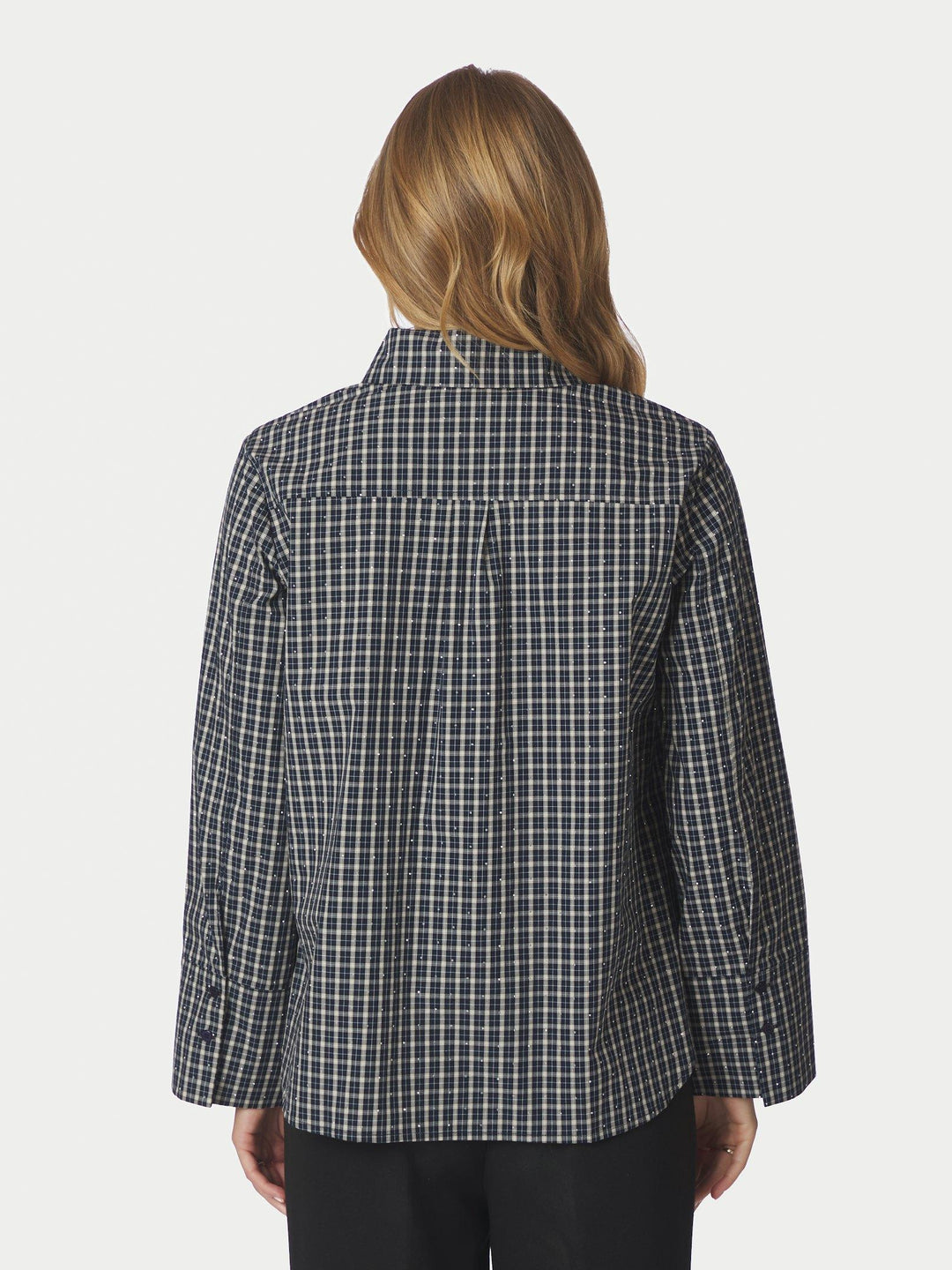 Drew Check Bedaz Shirt Dark Blue