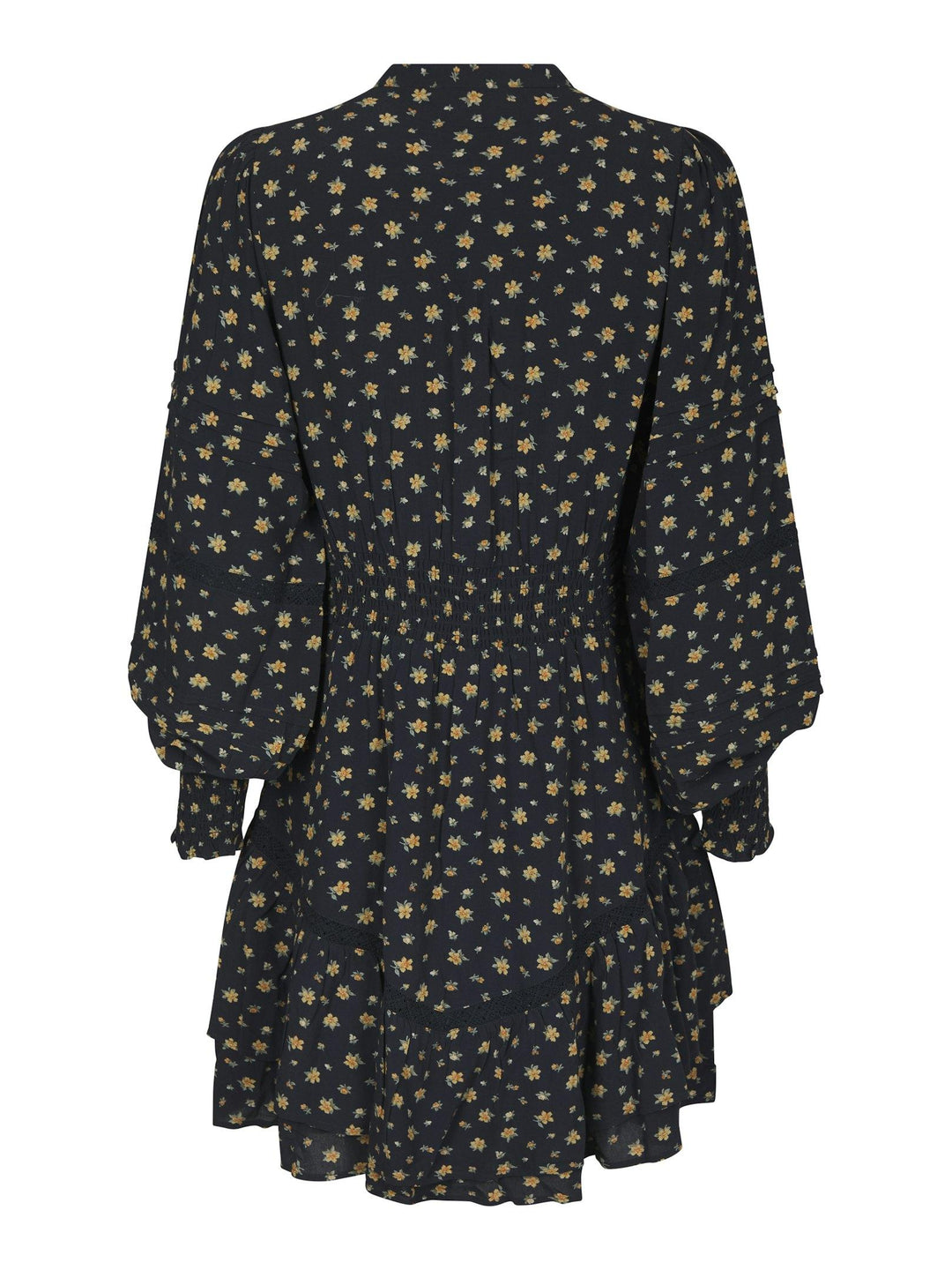 Roberta Small Flower Dress Black