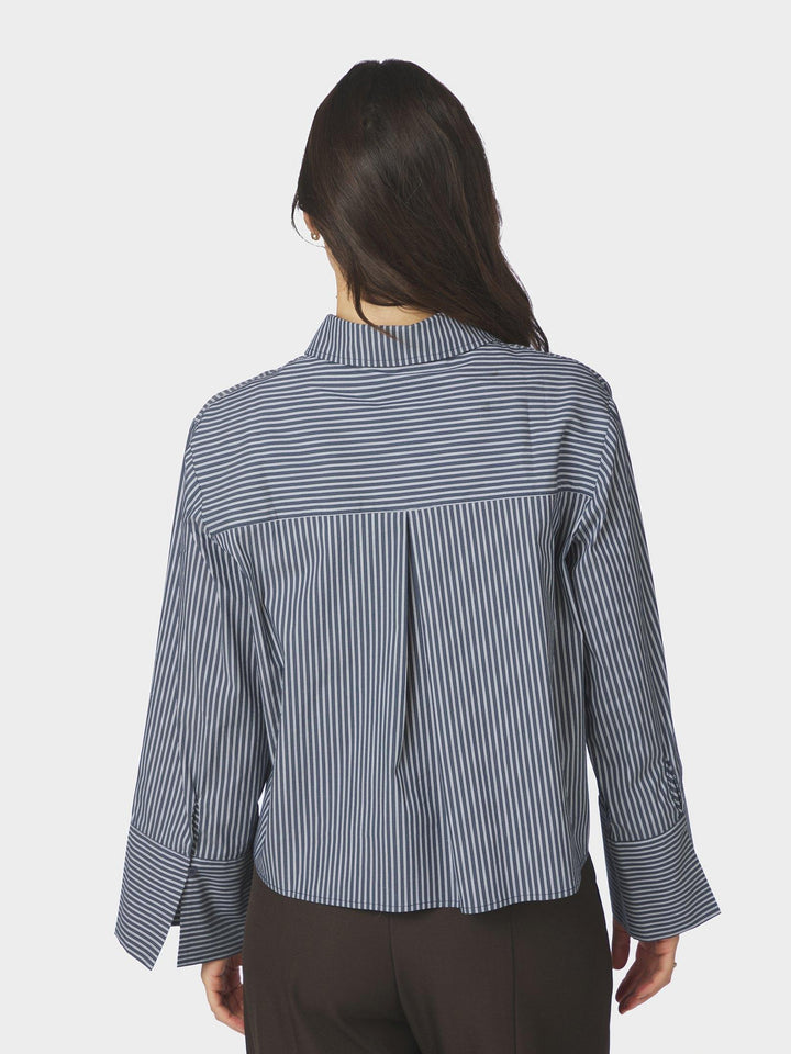 Jaylin Stripe Shirt Dark Navy