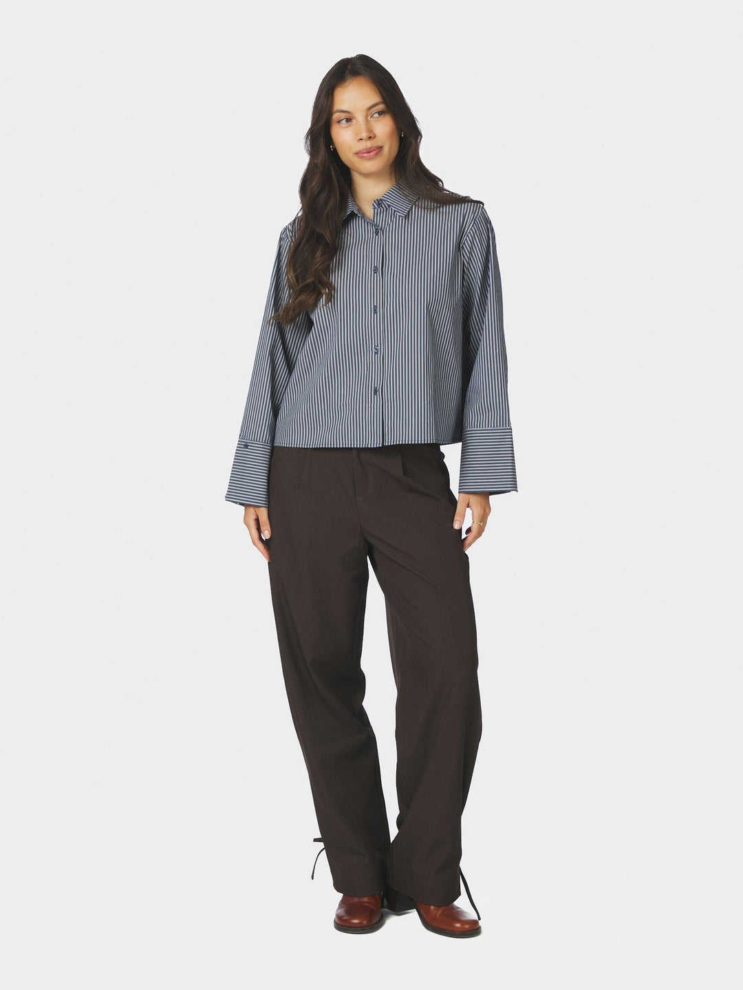 Jaylin Stripe Shirt Dark Navy