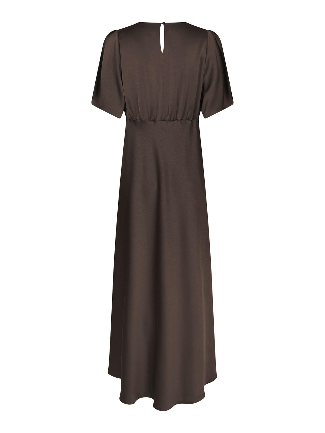 Zelina Heavy Sateen Dress Dark Brown
