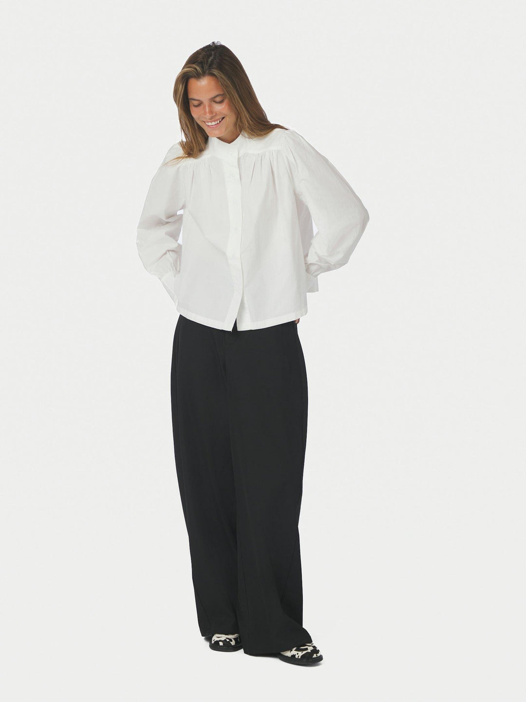 Melya Poplin Shirt White