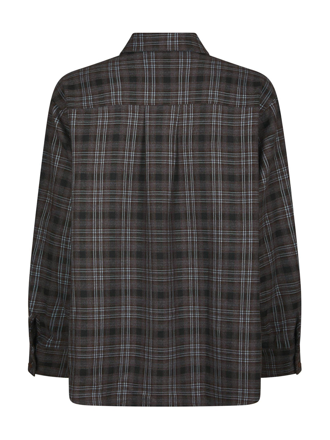 Dalma Flannel Check Shirt Warm Grey