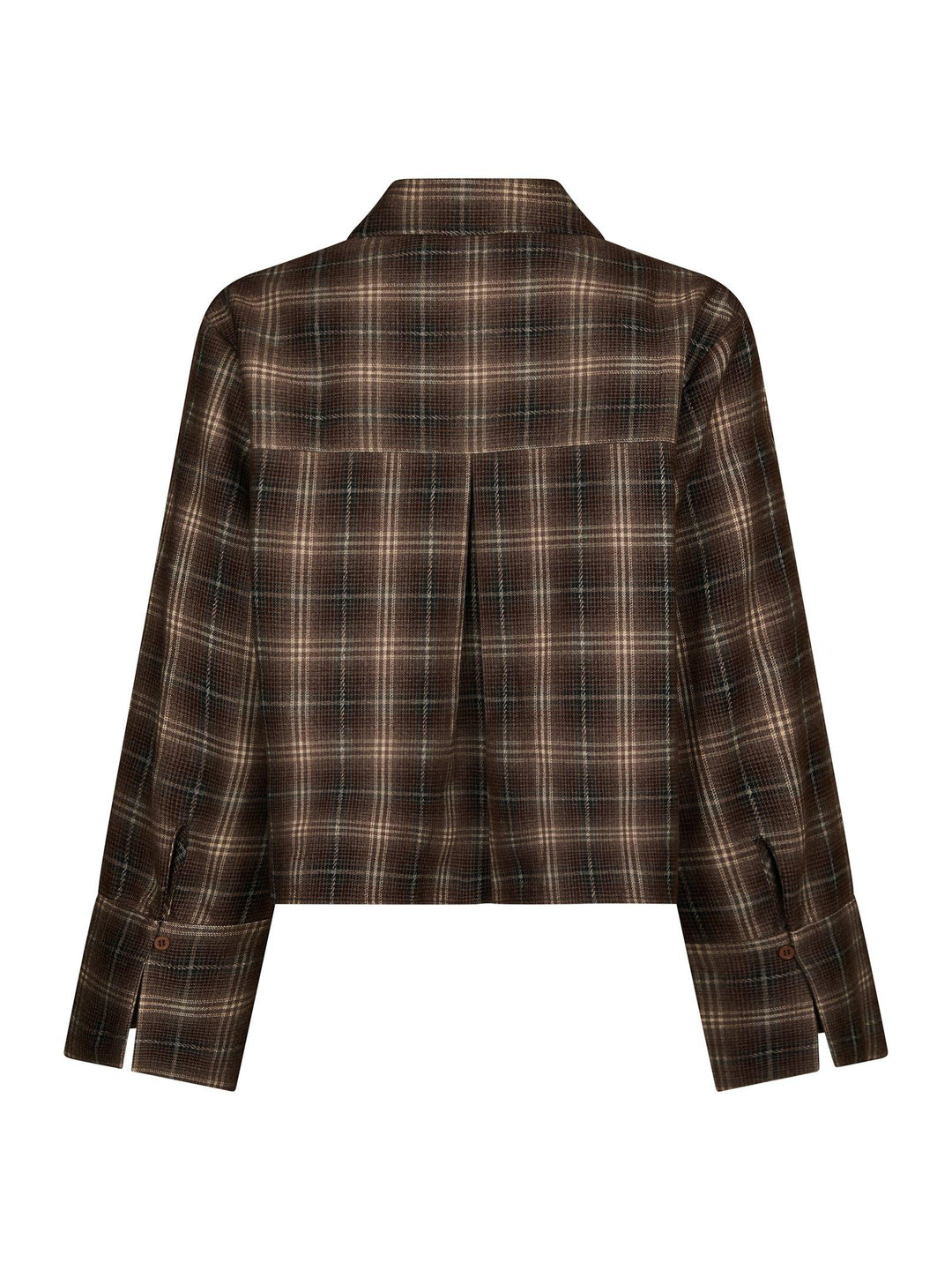 Jaylin Flannel Check Shirt Dark Taupe