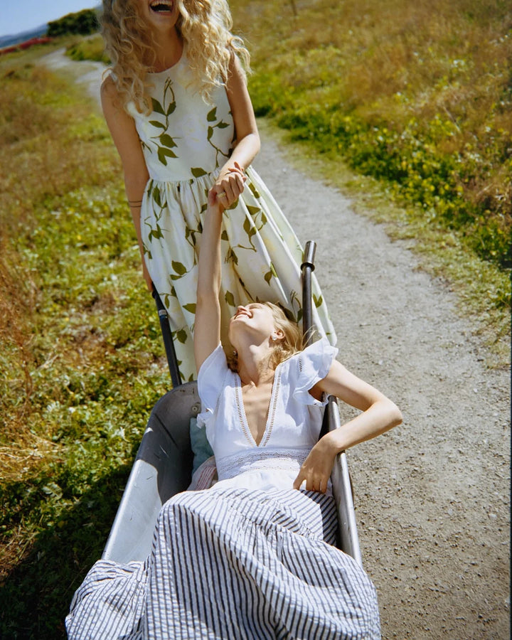 Taffeta Midi Dress Soft Pastel