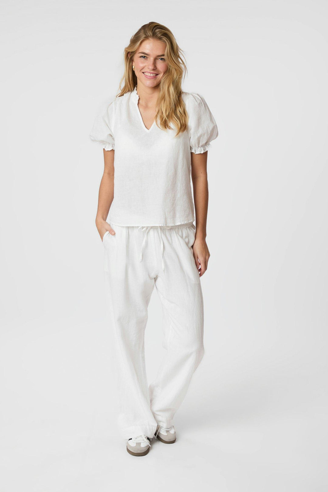 Sonar Linen Pants White