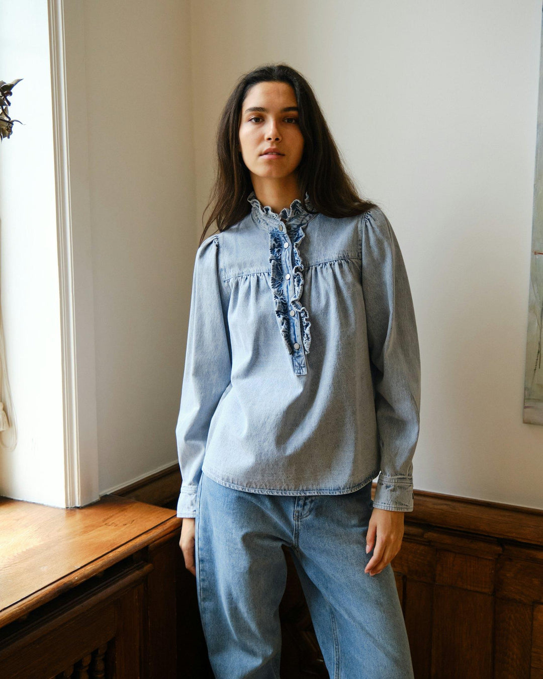 Justine Denim Shirt Light Blue