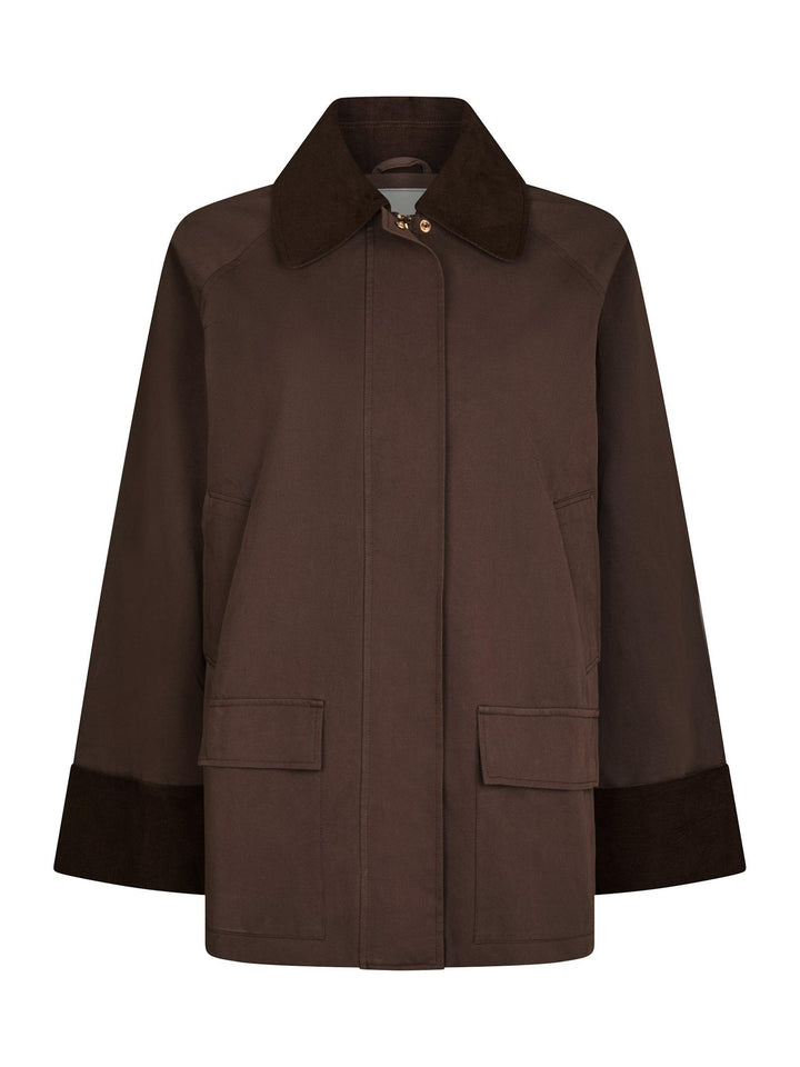 Anastacia Cord Jacket Brown