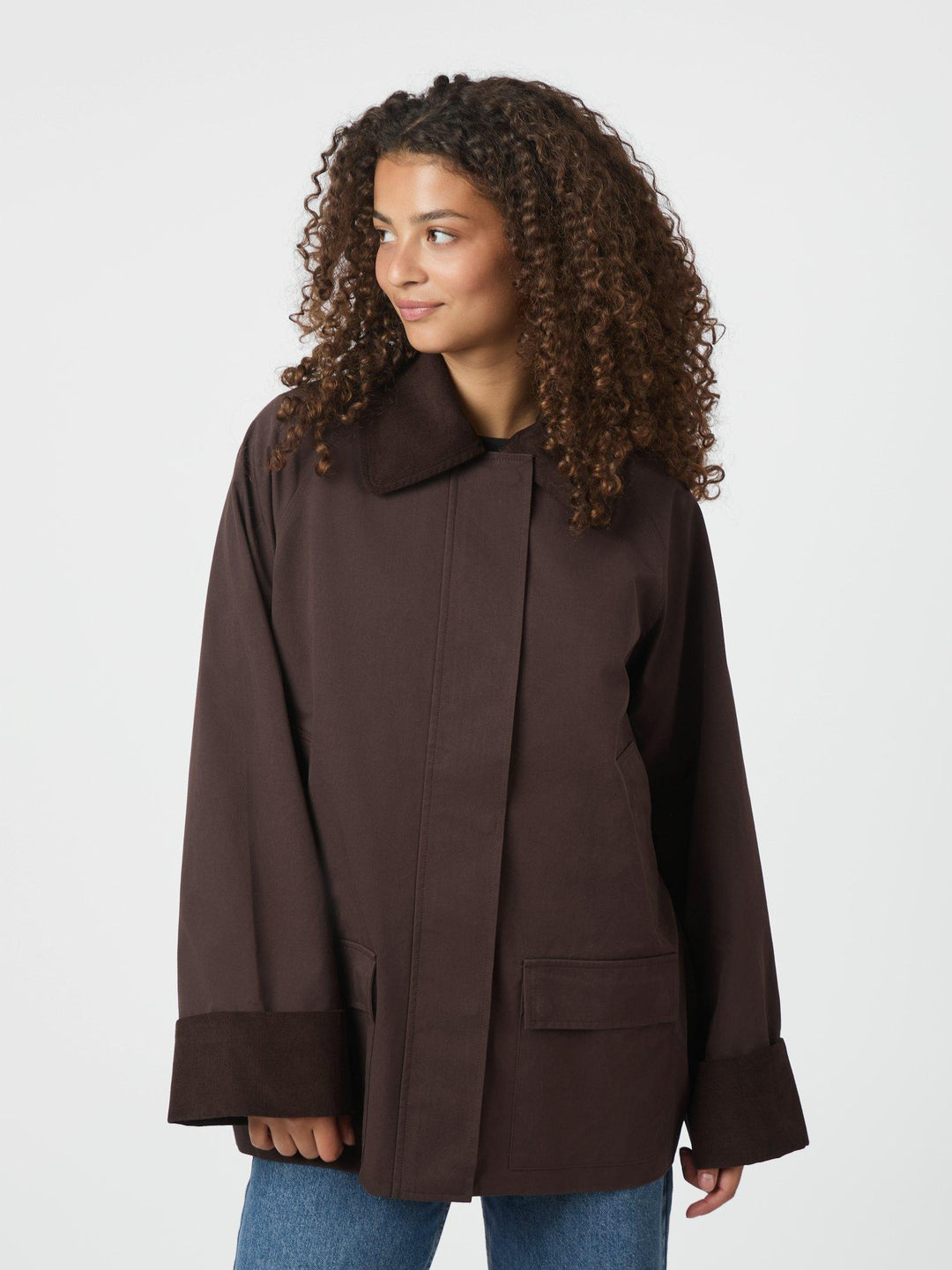 Anastacia Cord Jacket Brown