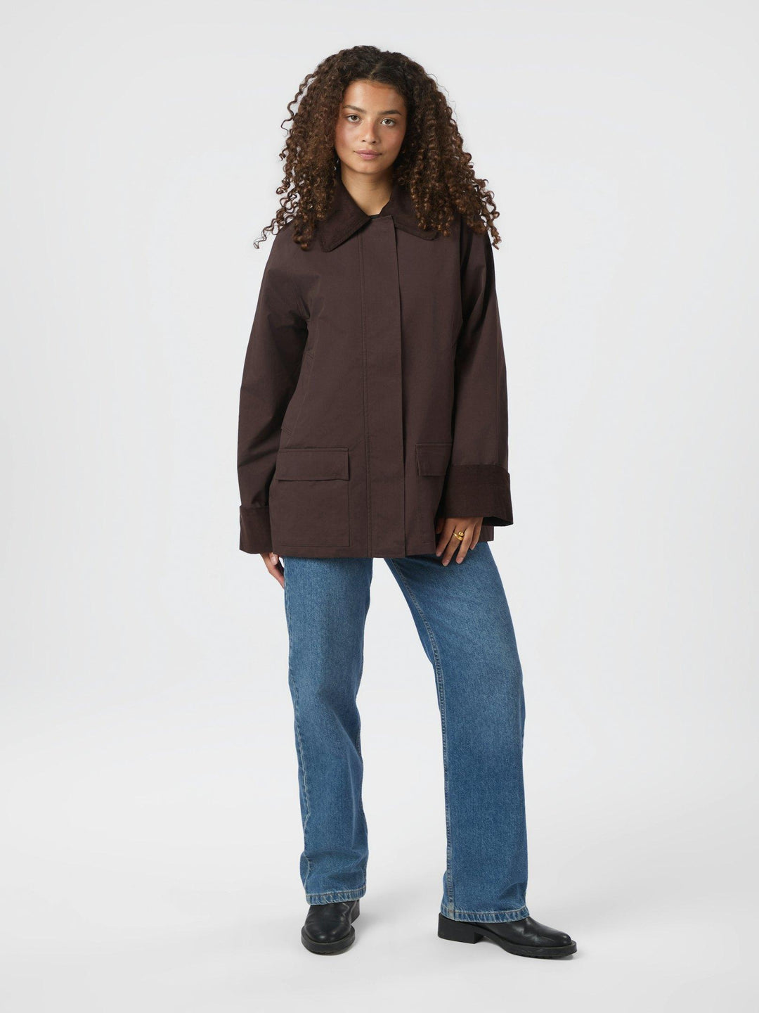 Anastacia Cord Jacket Brown