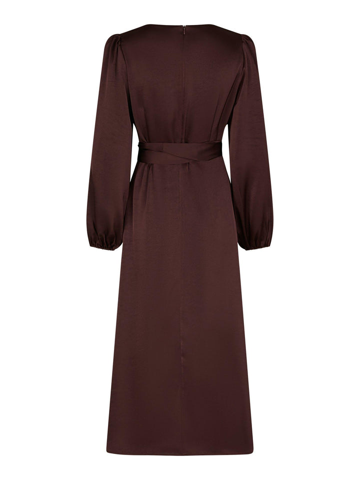 Rimini Heavy Sateen Dress Burgundy