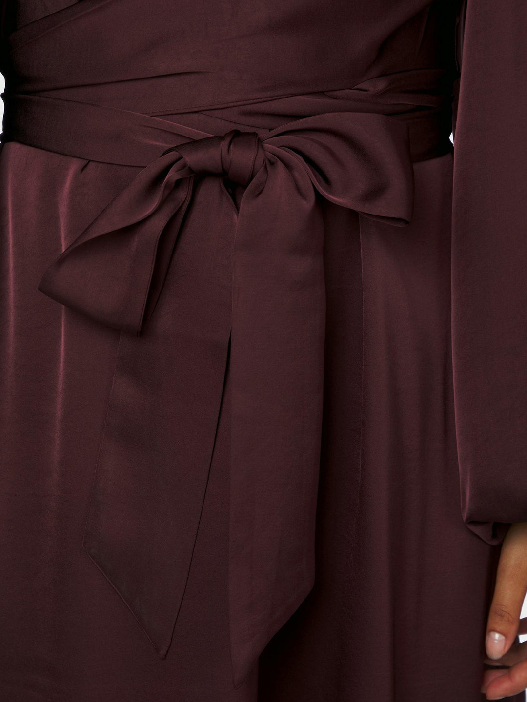 Rimini Heavy Sateen Dress Burgundy