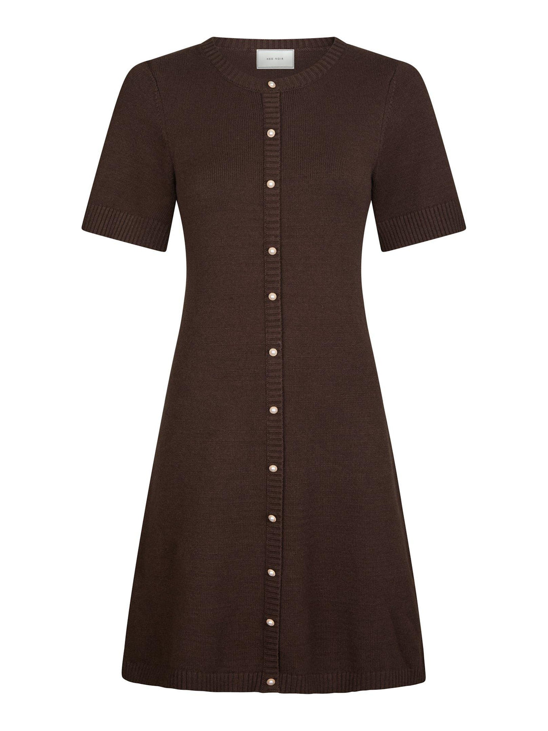 Elise Knit Dress Brown