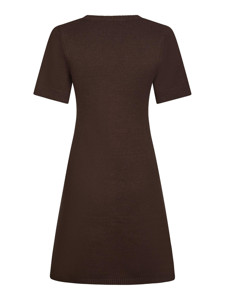 Elise Knit Dress Brown
